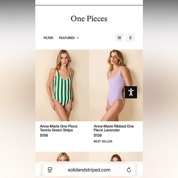 Solid & Striped NWT One Piece - Picture 8 of 8